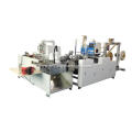 Handle gluing machine for paper bags